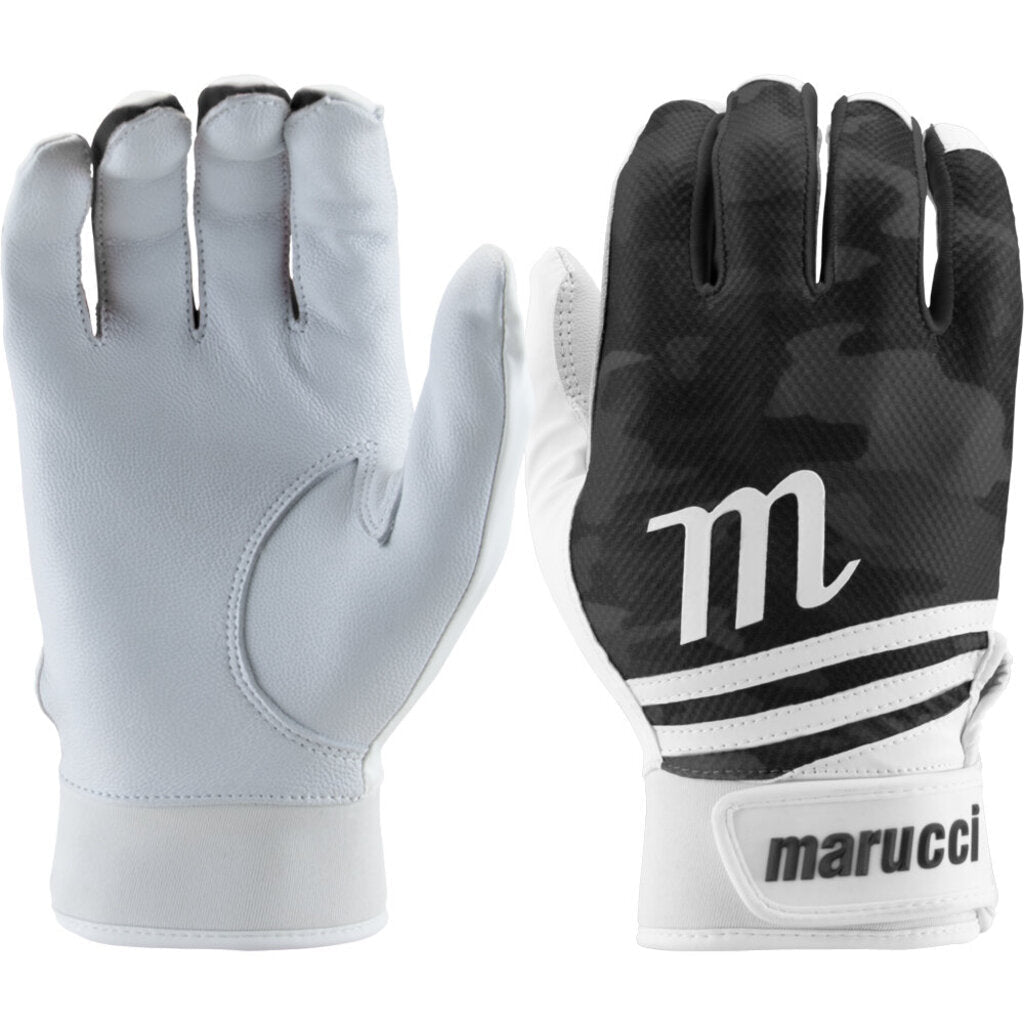 Marucci Crux Batting Gloves - Adult M Black Camo New - 2nd String Sports