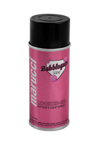Marucci Locked-In Hitter's Grip Spray - Vanilla, Bubble Gum or Leather Scents - - 2nd String Sports