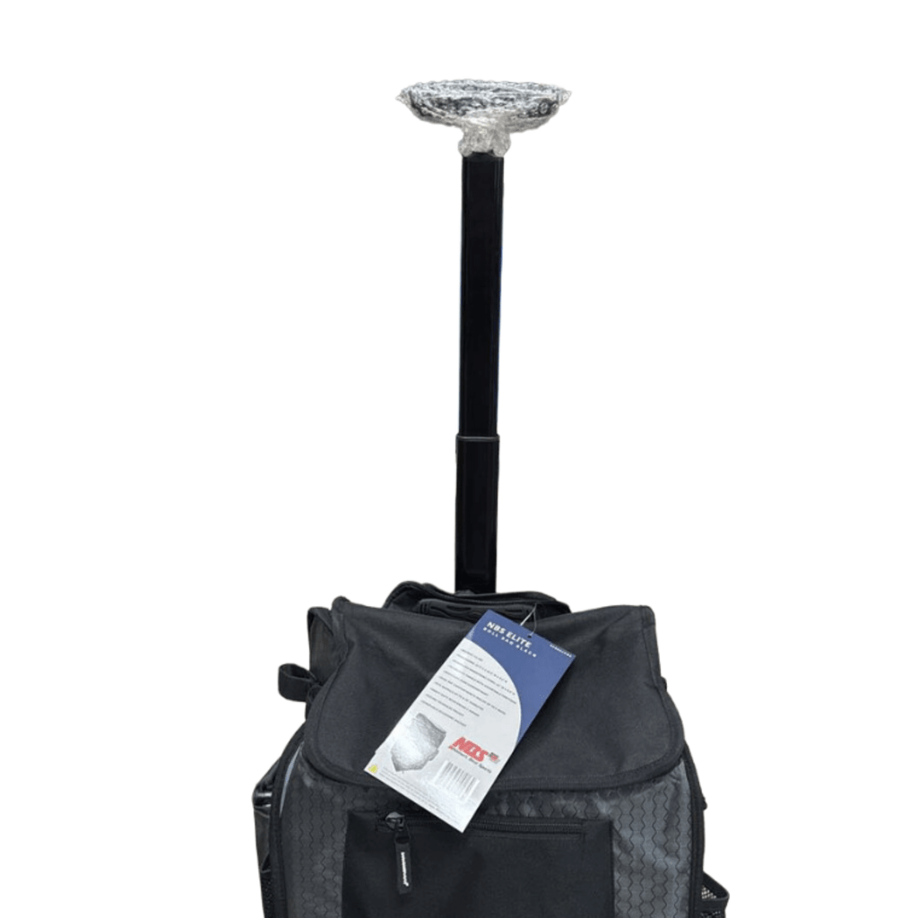 NBS Elite Rolling Baseball/Softball Bat Bag - Black - Large - - 2nd String Sports