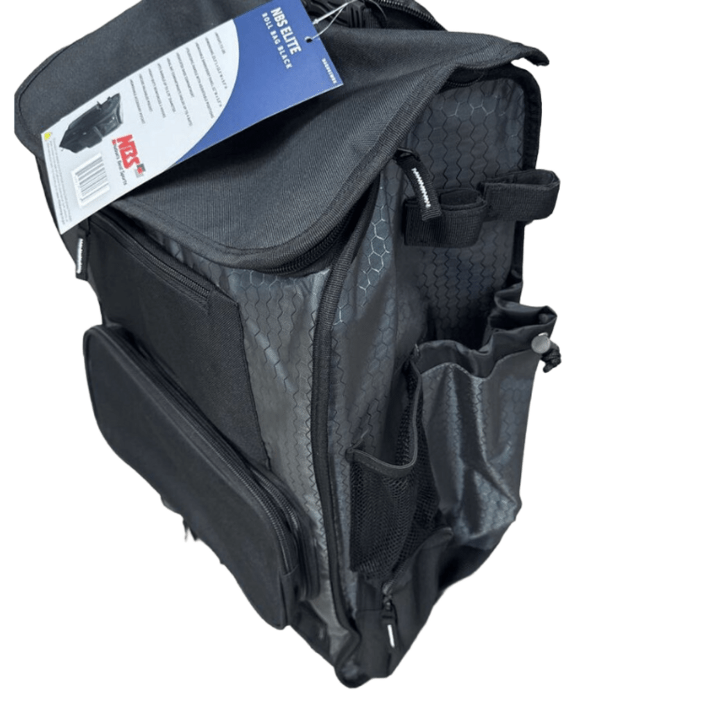 NBS NBS Elite Rolling Baseball/Softball Bat Bag - Black - Large at 2nd String Sports Stuarts Draft VA