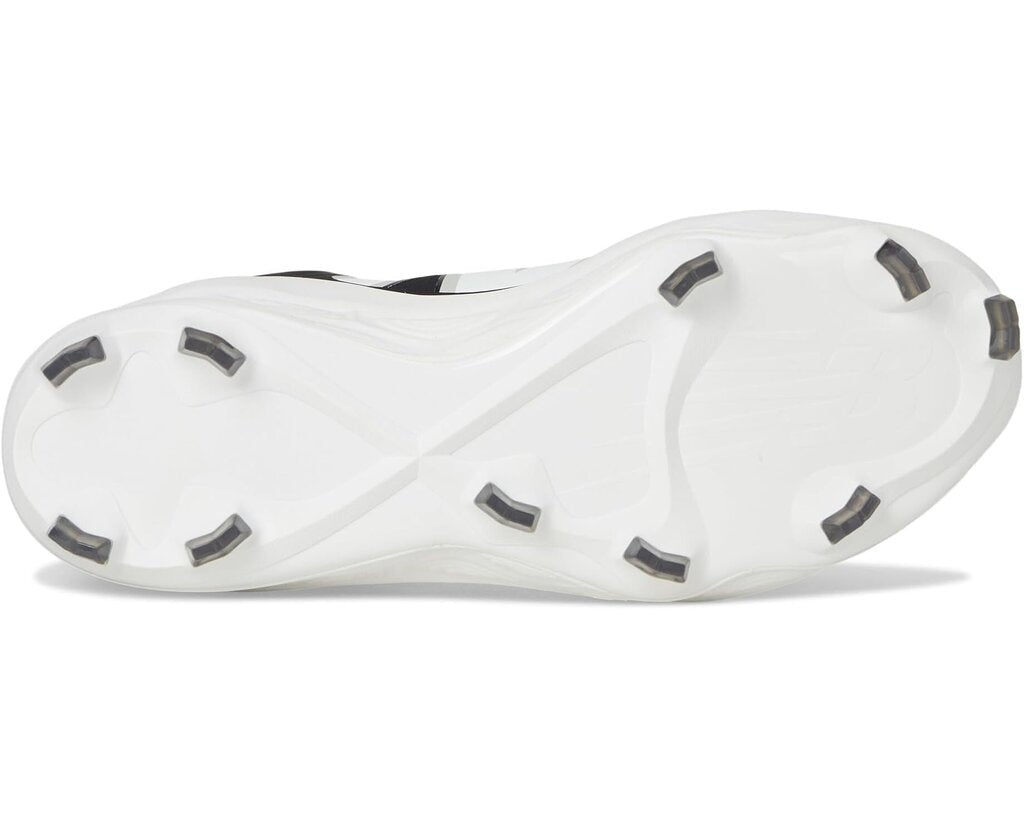 White molded cleat outsole with multiple rubber studs