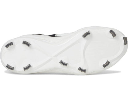 White molded cleat outsole with multiple rubber studs