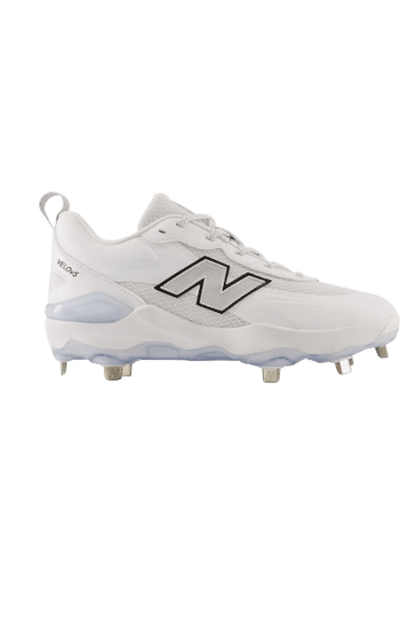 New Balance Women's Velo V5 Metal Softball Cleats - White - White New - 2nd String Sports