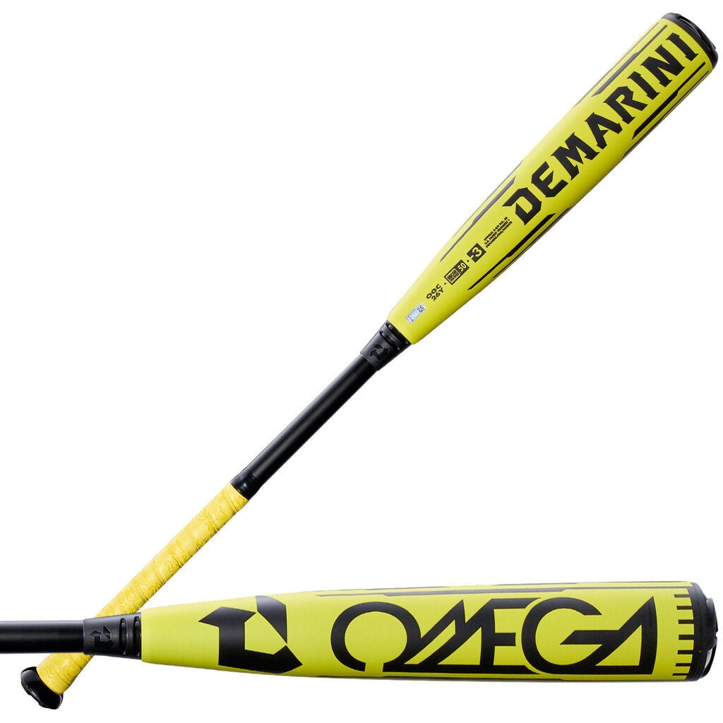 Demarini 2026 Demarini Omega LE Electric Yellow BBCOR Baseball Bat at 2nd String Sports Stuarts Draft VA