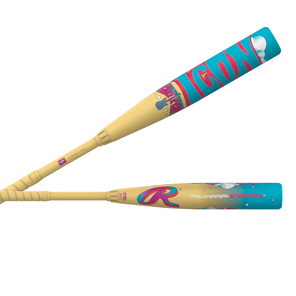 2026 Rawlings Icon LE "Icon Fest" BBCOR Baseball Bat 32in 29oz - 32 29 Tan Blue New - 2nd String Sports