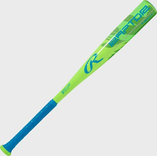 2026 Rawlings Raptor Tee Ball Bat (USA Baseball Tee Ball) -12 - 24 12 Green New - 2nd String Sports