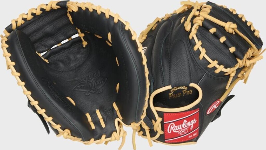 Baseball Youth Catcher's Mitt Rawlings Select Pro Lite Adley Rutshman - 32" - 32" Black New - 2nd String Sports