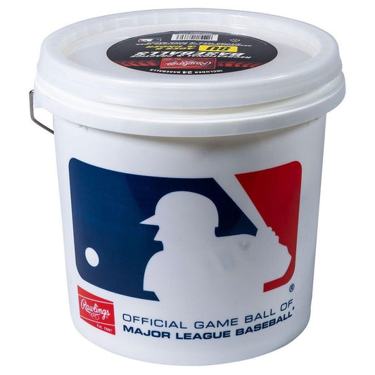 Bucket of 24 Rawlings 8U Recreational/Practice Youth Baseballs