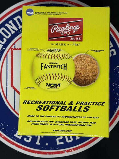 Rawlings 6 Ball Value Pack Recreational & Practice Softballs - 11"