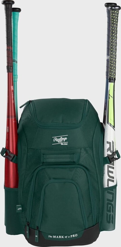 Rawlings Franchise 2 Players Backpack Bat Bag (Multiple Colors)