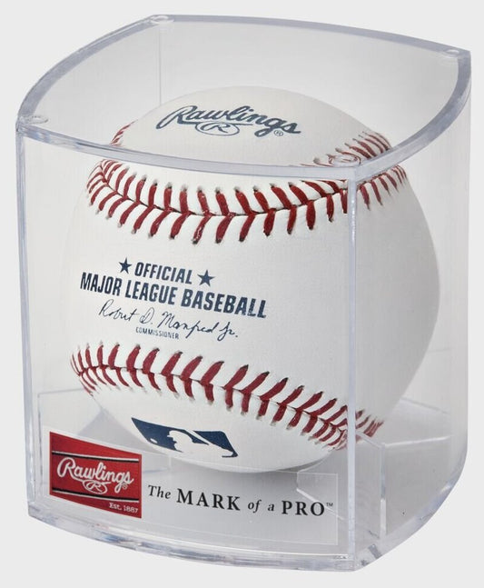 Rawlings Official MLB Baseball with Case - One Ball White New - 2nd String Sports