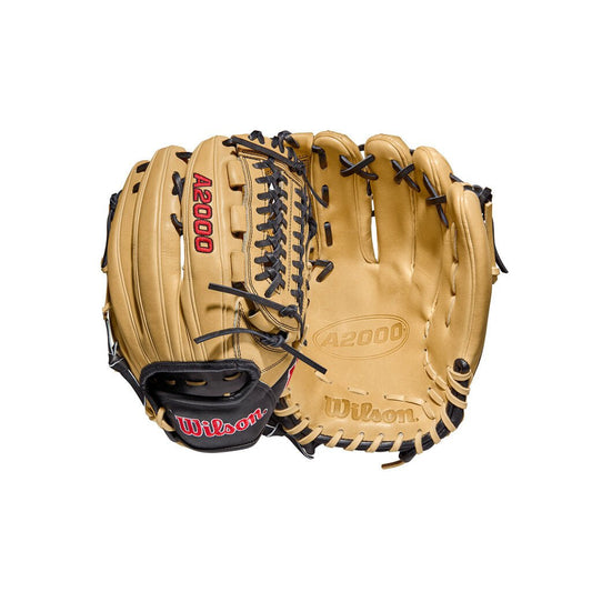 2022 Wilson 11.75" A2000 D33 Baseball Glove - Left Handed Throw - BASEBALL - Wilson - 11.75 LHT - Blonde/Black - New - 3TB2RX - 18223