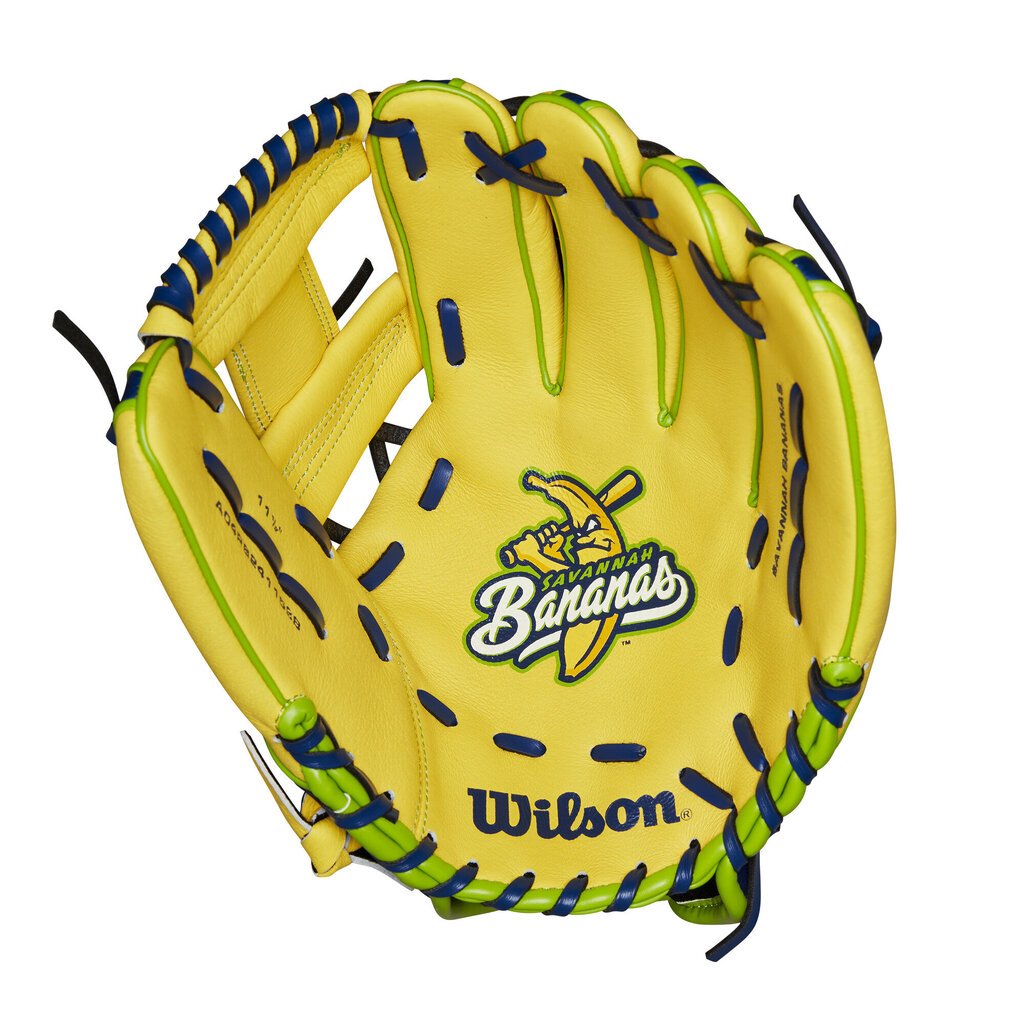 Wilson 2026 Wilson A450 11" Youth Savannah Banana Baseball Glove (RHT/LHT) at 2nd String Sports Stuarts Draft VA