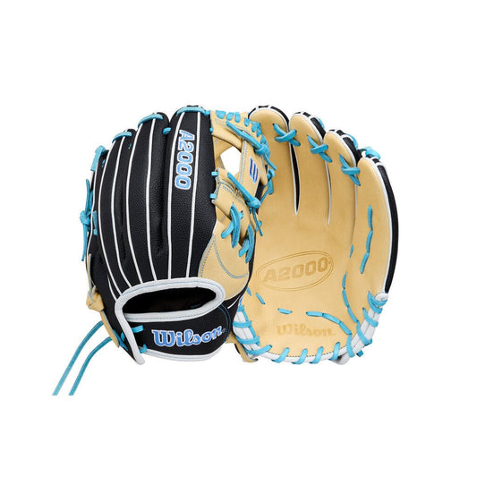 2027 A2000 FP1175SS Infield Fastpitch Softball Glove - RHT - 11.75 in Yell Black Blue New - 2nd String Sports