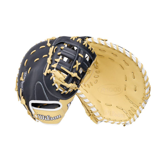 2027 Wilson 12" A1000 Pedroia Fit 1st Base Mitt (RHT or LHT) - Blonde Black New - 2nd String Sports