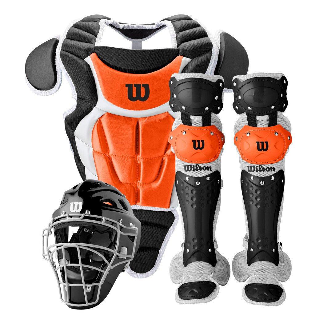 Wilson Baseball and Softball Youth Catcher's Set Wilson C200 NOCSAE - Multiple Colors at 2nd String Sports Stuarts Draft VA