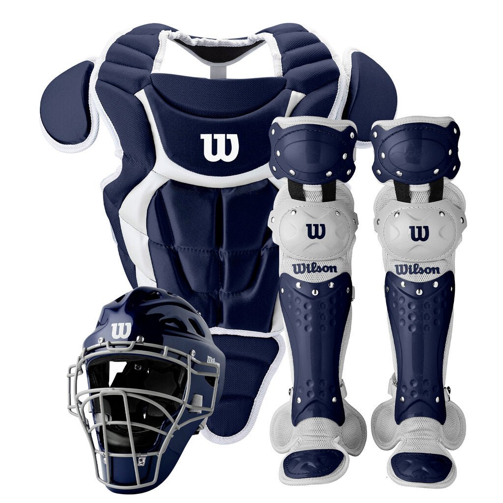 Wilson Baseball and Softball Youth Catcher's Set Wilson C200 NOCSAE - Multiple Colors at 2nd String Sports Stuarts Draft VA