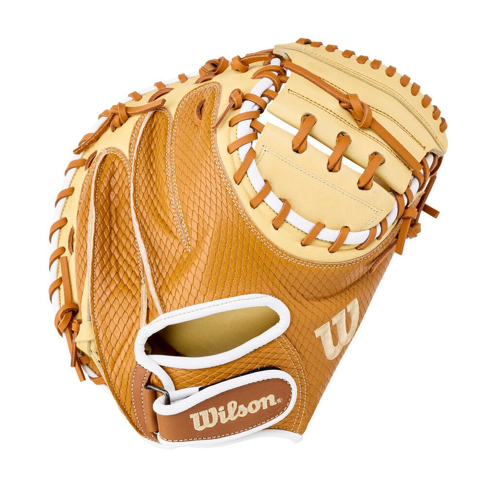Wilson Baseball Catcher's Mitt 26 Wilson A1000 PF33 "Secret Menu" - 33" Pedroia Fit at 2nd String Sports Stuarts Draft VA