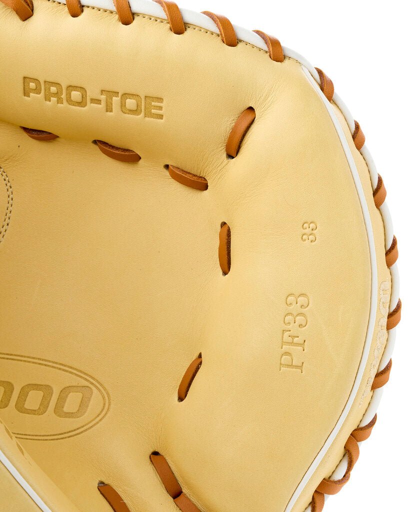 Wilson Baseball Catcher's Mitt 26 Wilson A1000 PF33 "Secret Menu" - 33" Pedroia Fit at 2nd String Sports Stuarts Draft VA