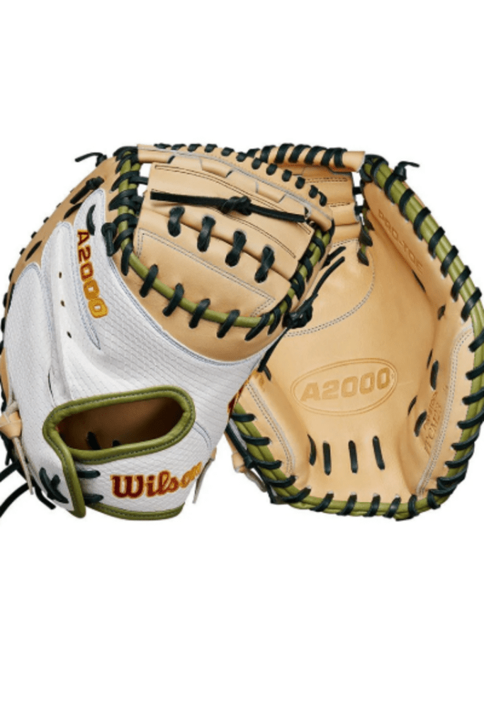 Fastpitch Softball Catcher's Mitt 24 Wilson A2000 FPCM23 - 34" - 34" Blonde White New - 2nd String Sports